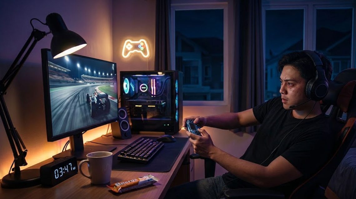 Miringkan Badan Saat Main Game Balap agar Lebih Cepat