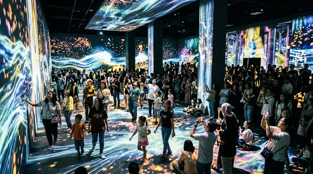 Pameran Seni Interaktif Projection Mapping: Mengapa Tiketnya Selalu Lulus Cepat?
