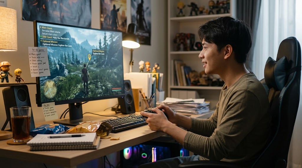 Kebiasaan "Side Quest First": Mengapa Gamer Suka Menyelesaikan Misi Sampingan Terlebih Dahulu?