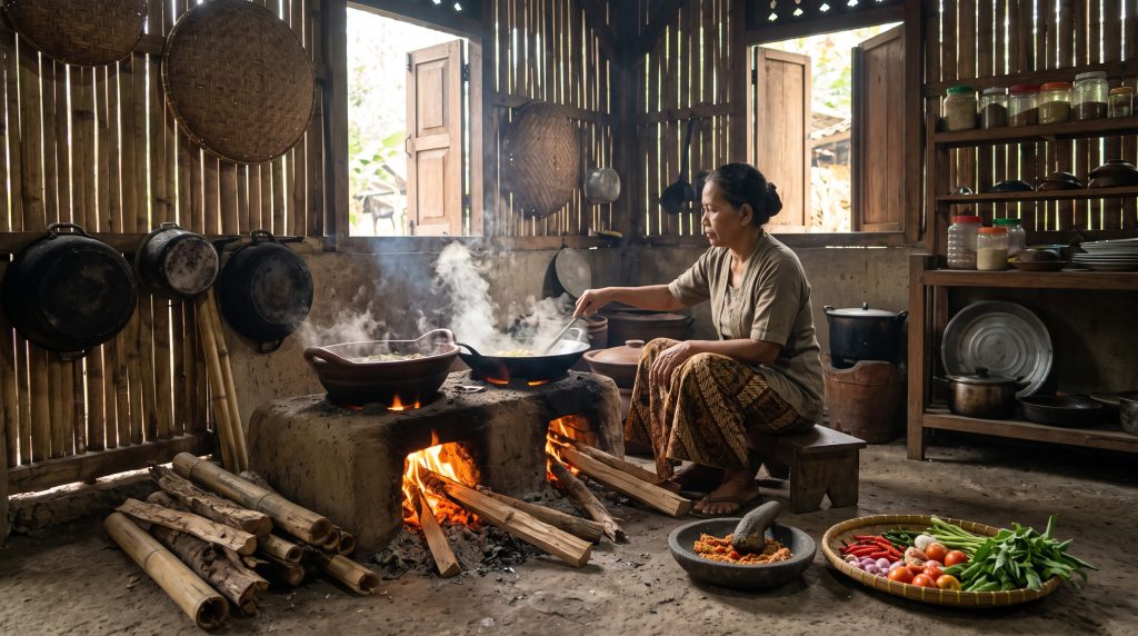Mengapa Video Suara Memasak di Dapur Pedesaan Menggunakan Tungku Kayu Sangat Digemari Penonton Kota?
