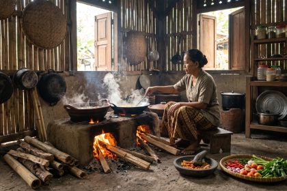 Mengapa Video Suara Memasak di Dapur Pedesaan Menggunakan Tungku Kayu Sangat Digemari Penonton Kota?