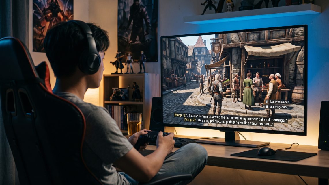 Kebiasaan Gamer Menghabiskan Waktu Berkeliling Kota Virtual Hanya untuk Mendengarkan Percakapan Warga NPC