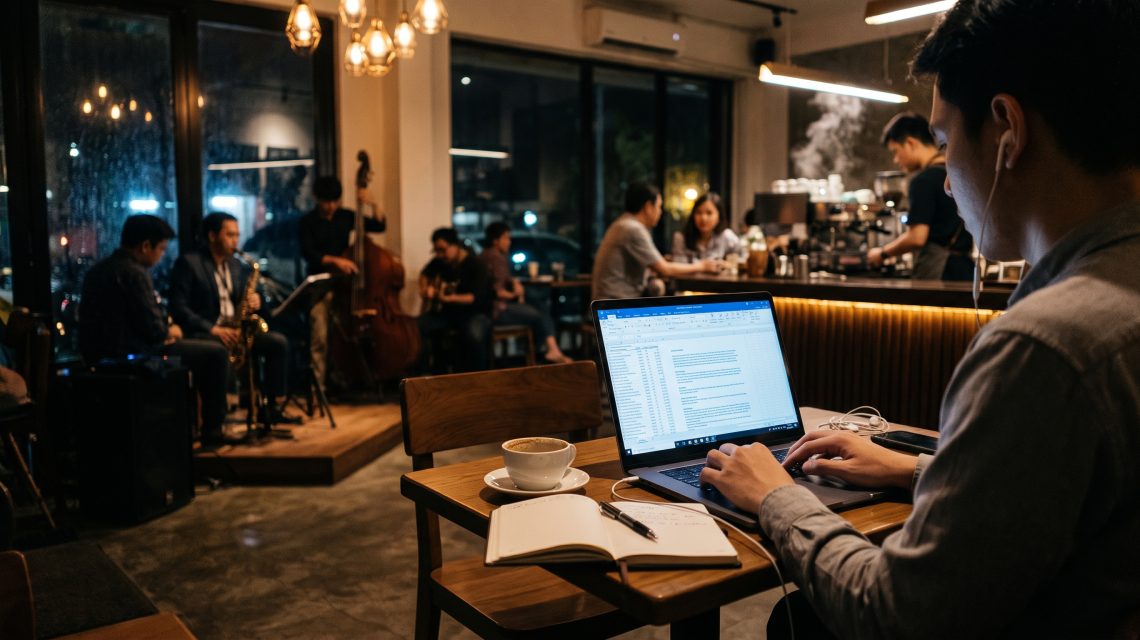 Mengapa Siaran Musik Jazz Kedai Kopi Malam Hari Menjadi Teman Setia Menyelesaikan Laporan Kerja?