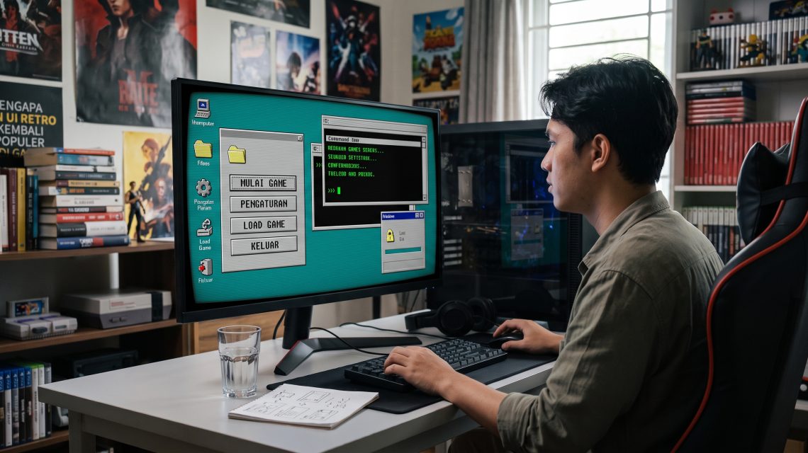 Mengapa Desain Antarmuka Menu Utama Bergaya Komputer Jadul Kembali Populer di Game Modern?