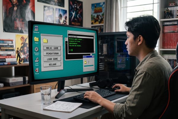 Mengapa Desain Antarmuka Menu Utama Bergaya Komputer Jadul Kembali Populer di Game Modern?