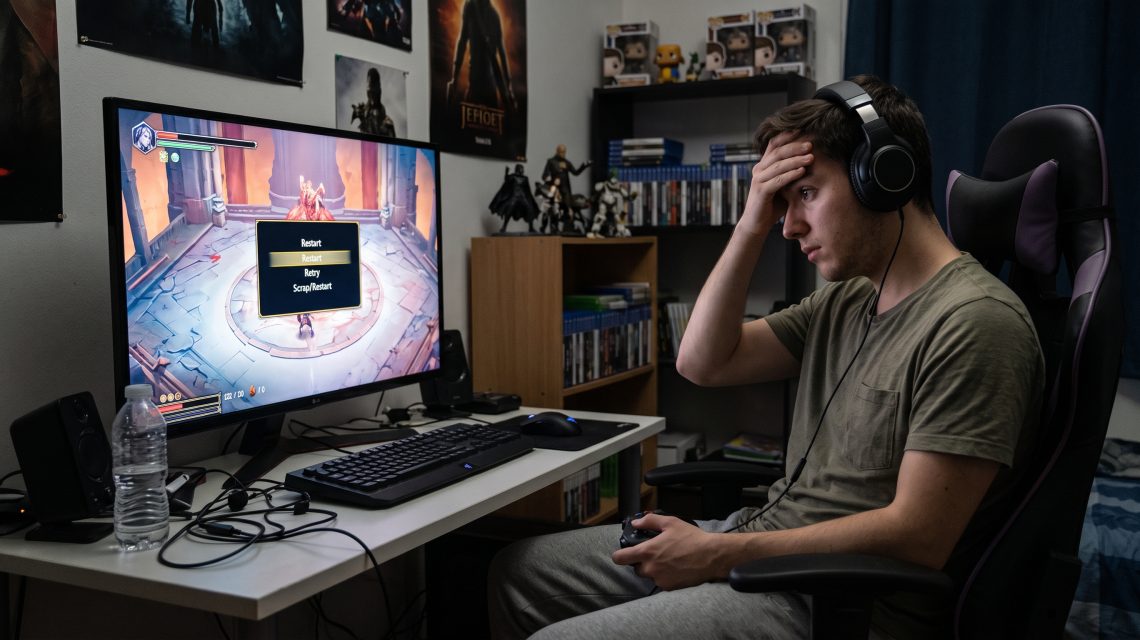 Kebiasaan Gamer Mengulang Pertarungan dari Awal Jika Karakter Terkena Satu Kali Pukulan Saja