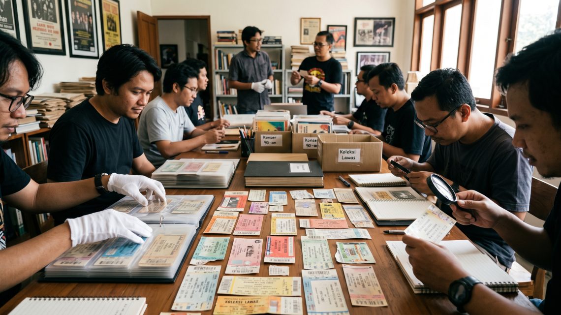 Komunitas Pengarsip Tiket Konser Kertas: Menjaga Lembaran Kenangan Musik Sebelum Era Kode QR