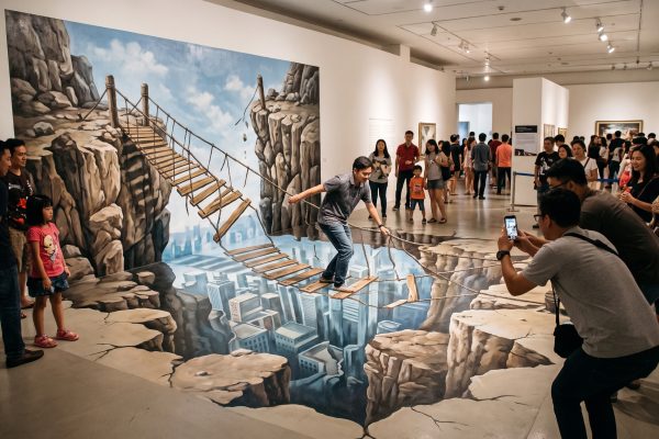 Pameran Seni Ilusi Optik Ruang Tiga Dimensi: Bagaimana Rekayasa Perspektif Memikat Pengunjung