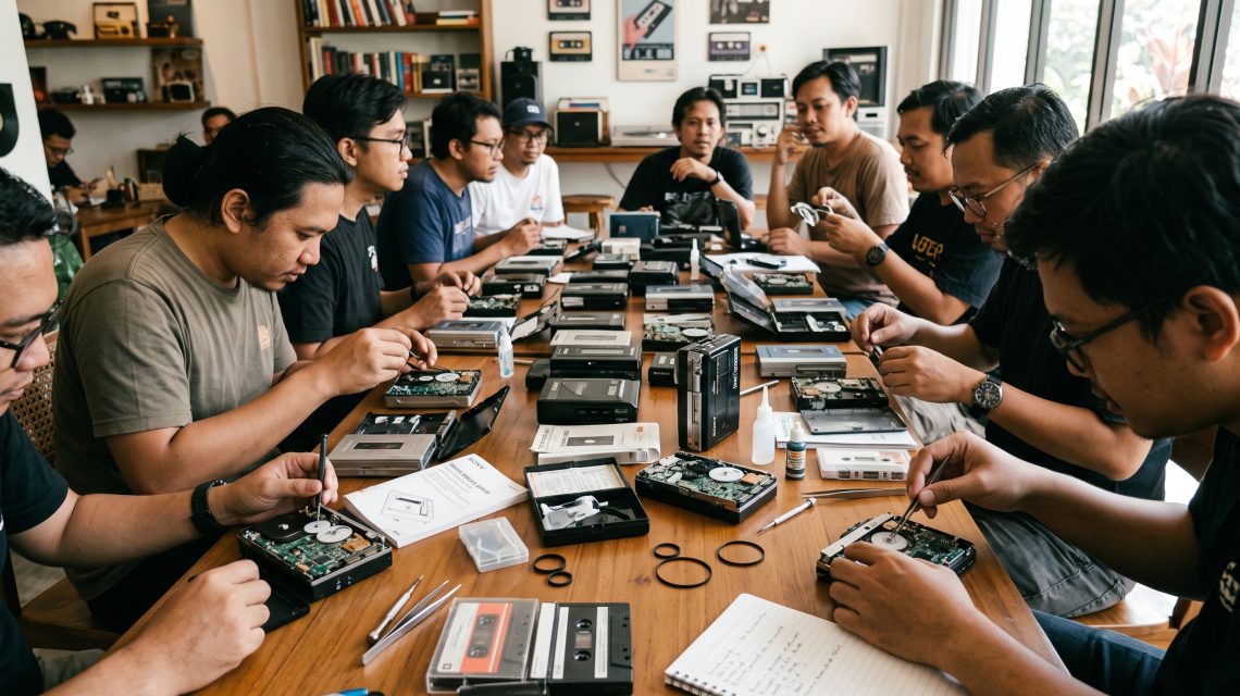 Forum Kolektor Pemutar Kaset Walkman Portabel: Berbagi Trik Mengganti Karet Sabuk Penggerak
