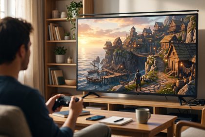 Pesona Desa Nelayan Terpencil di Tepi Tebing Karang: Tempat Singgah Penuh Kehangatan di Game Fantasi